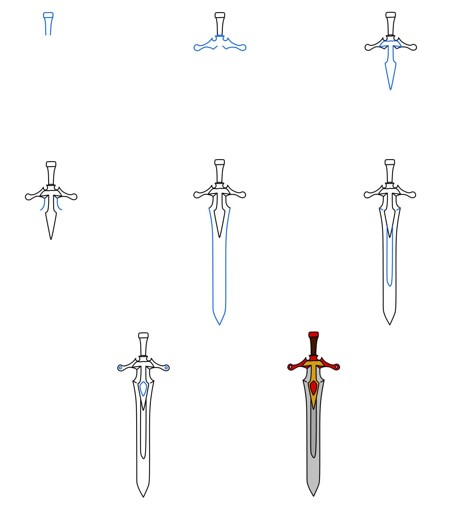 Sword idea (13) Drawing Ideas