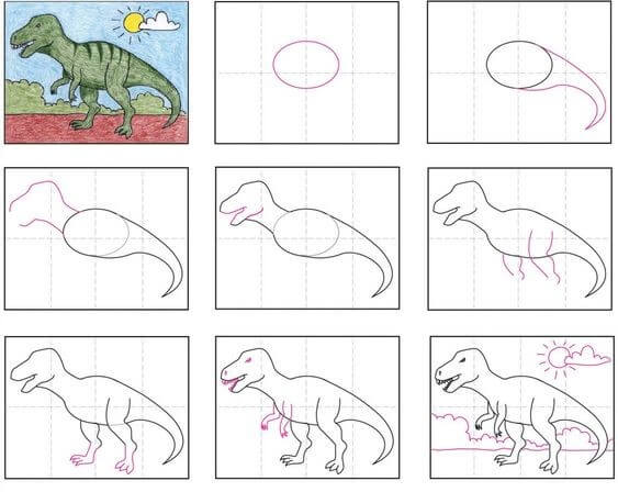T-Rex idea (10) Drawing Ideas