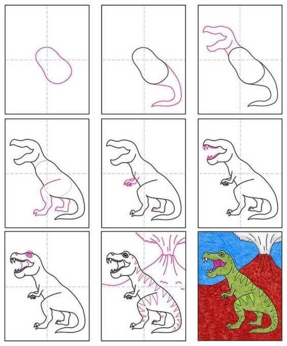 T-Rex idea (12) Drawing Ideas