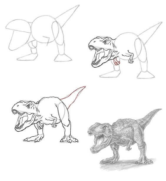 T-Rex idea (15) Drawing Ideas