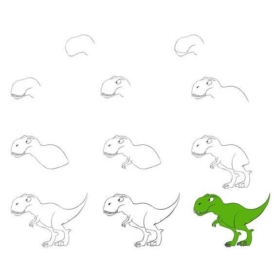 T-Rex idea (17) Drawing Ideas