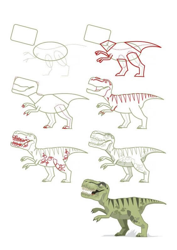 T-Rex idea (18) Drawing Ideas