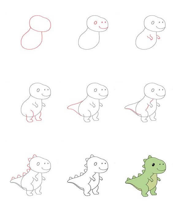 T-Rex idea (20) Drawing Ideas