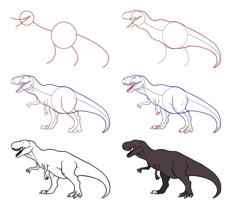T-Rex idea (23) Drawing Ideas