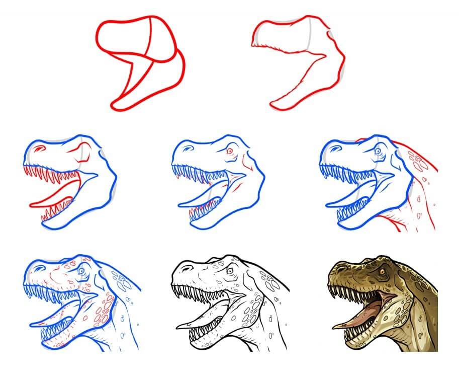 T-Rex idea (24) Drawing Ideas