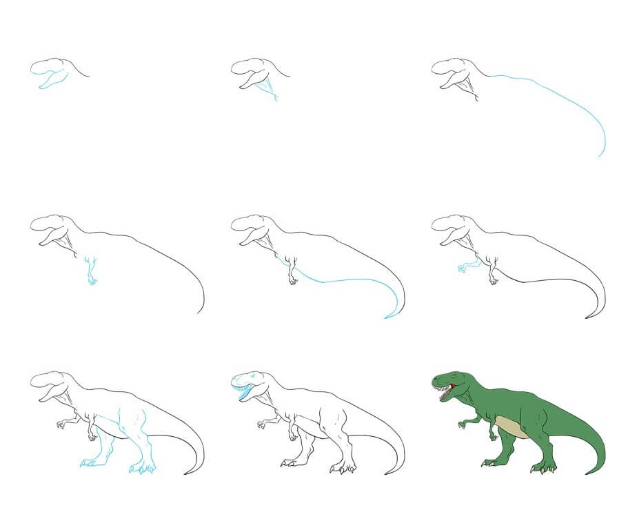T-Rex idea (25) Drawing Ideas