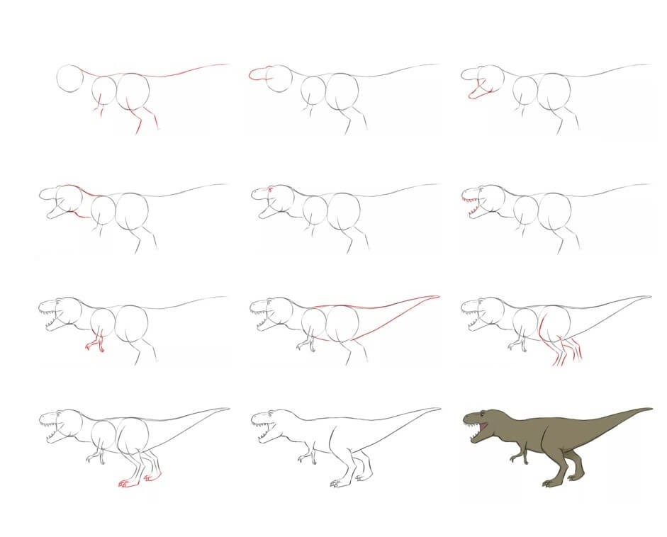 T-Rex idea (26) Drawing Ideas