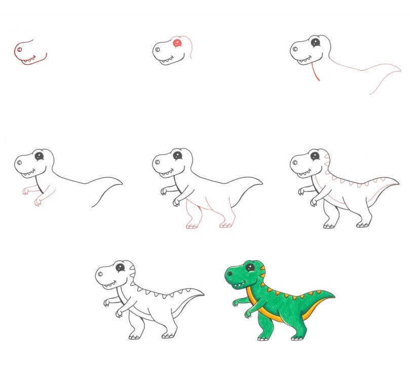 T-Rex idea (27) Drawing Ideas