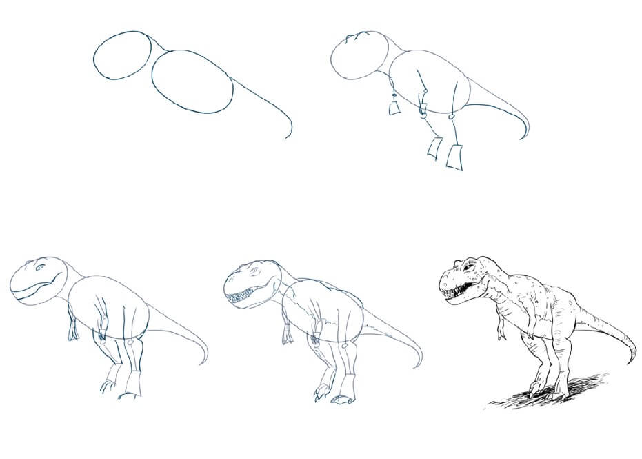T-Rex idea (28) Drawing Ideas