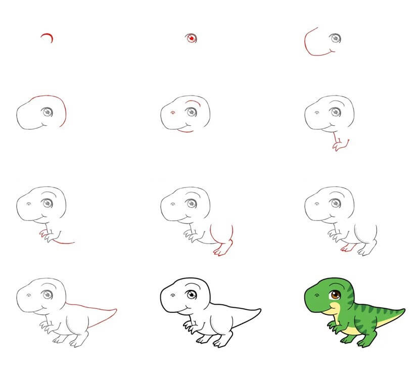 T-Rex idea (29) Drawing Ideas
