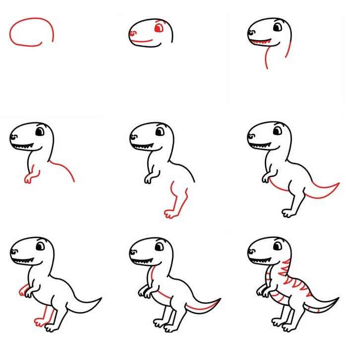 T-Rex idea (31) Drawing Ideas