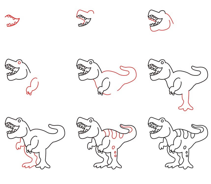T-Rex idea (32) Drawing Ideas