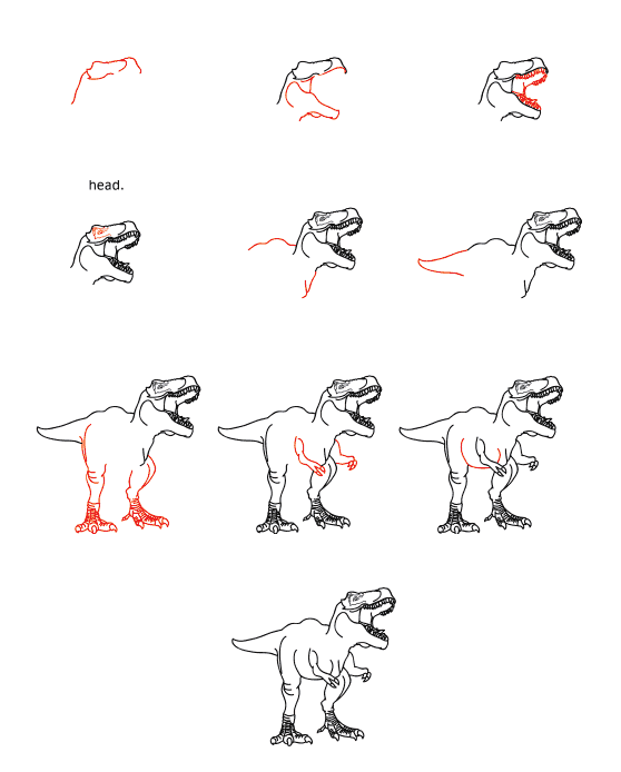 T-Rex idea (33) Drawing Ideas