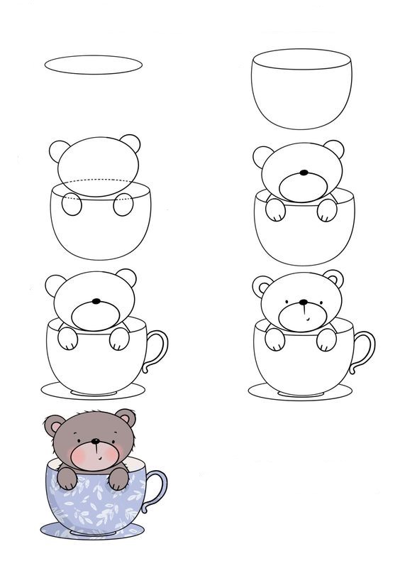 Teddy bear idea (15) Drawing Ideas