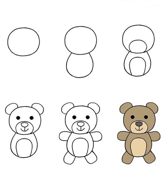Teddy bear idea (16) Drawing Ideas