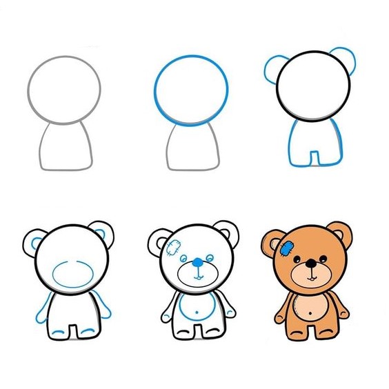 Teddy bear idea (17) Drawing Ideas