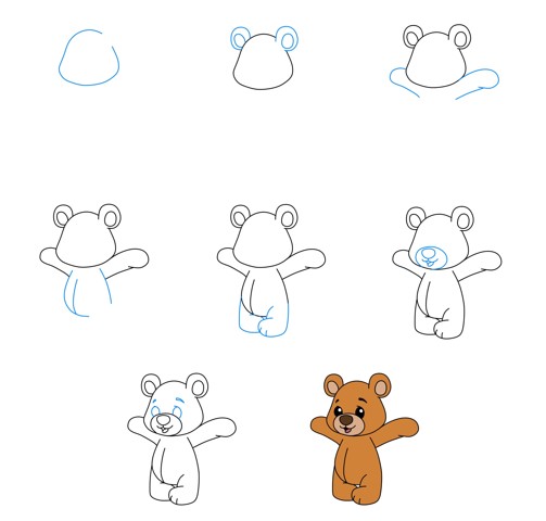 Teddy bear idea (26) Drawing Ideas