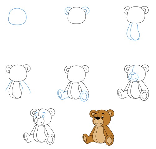 Teddy bear idea (27) Drawing Ideas