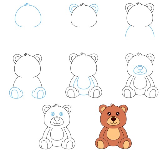 Teddy bear idea (28) Drawing Ideas