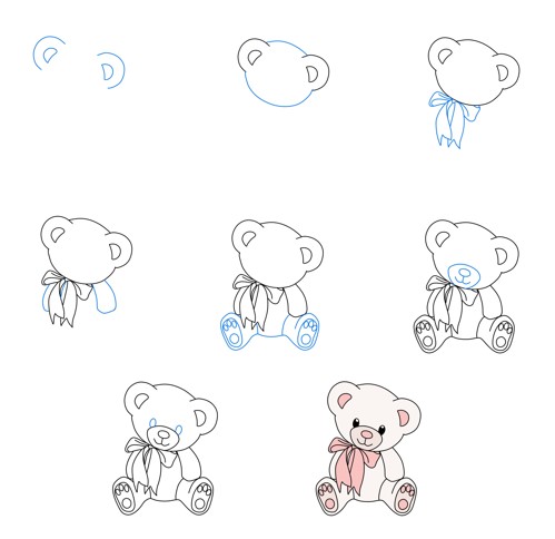 Teddy bear idea (29) Drawing Ideas