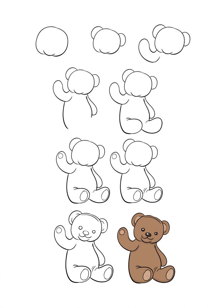 Teddy bear idea (31) Drawing Ideas