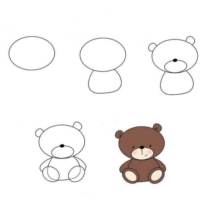 Teddy bear idea (5) Drawing Ideas