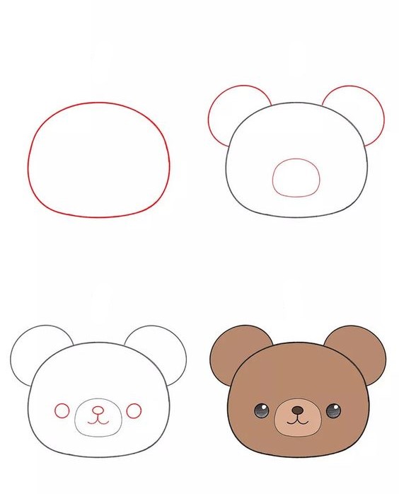 Teddy bear idea (6) Drawing Ideas
