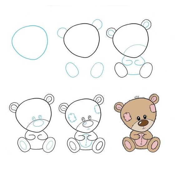 Teddy bear idea (9) Drawing Ideas