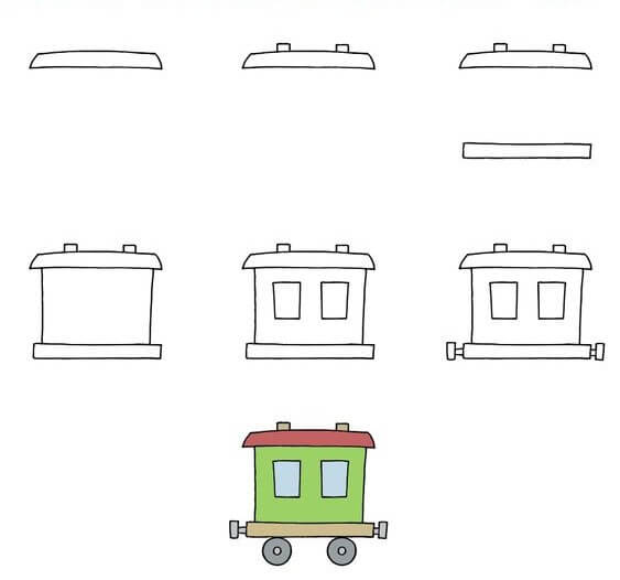 How to draw Train idea (12)