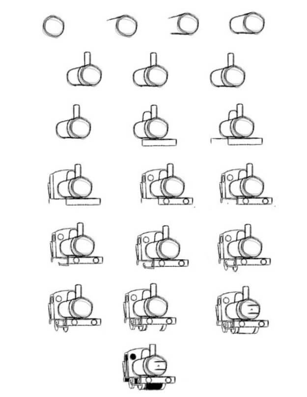 How to draw Train idea (18)