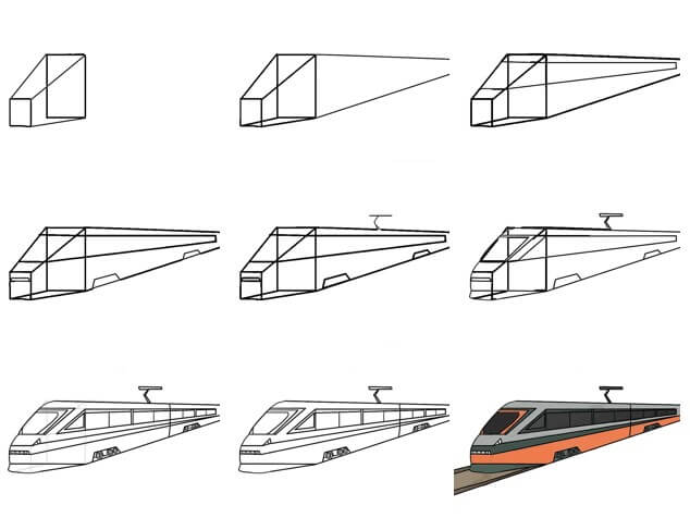 How to draw Train idea (25)