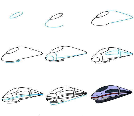 How to draw Train idea (30)