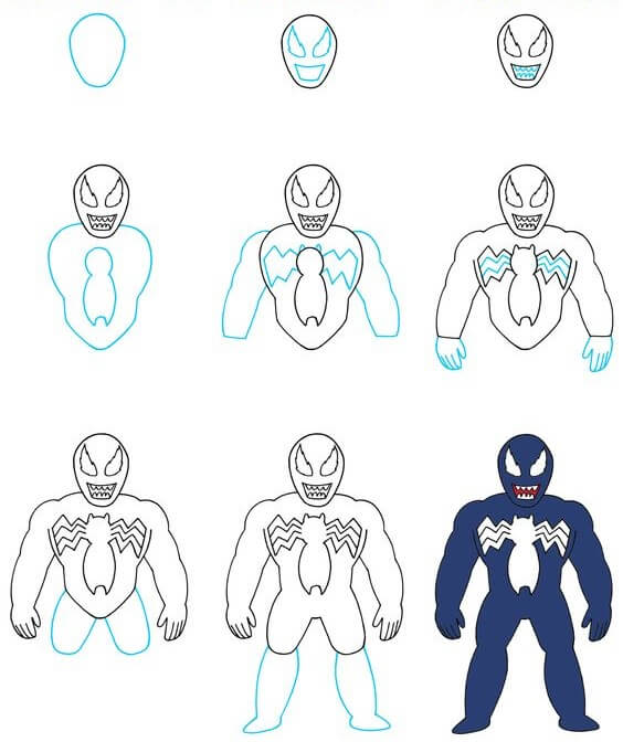 Venom idea (10) Drawing Ideas