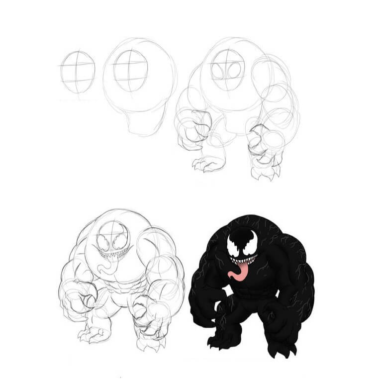 Venom idea (13) Drawing Ideas