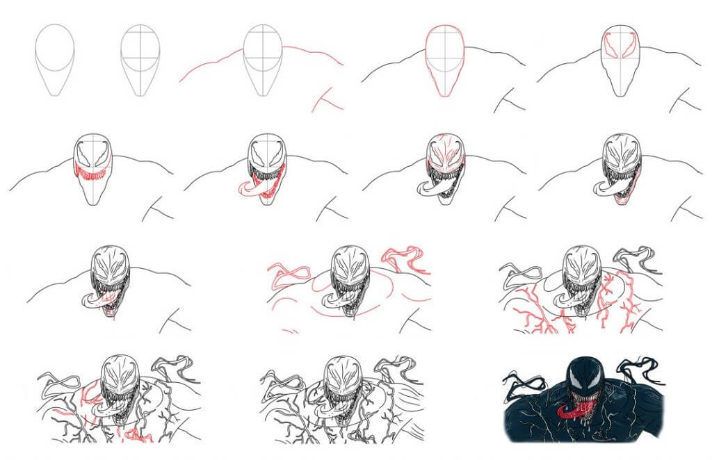 Venom idea (14) Drawing Ideas