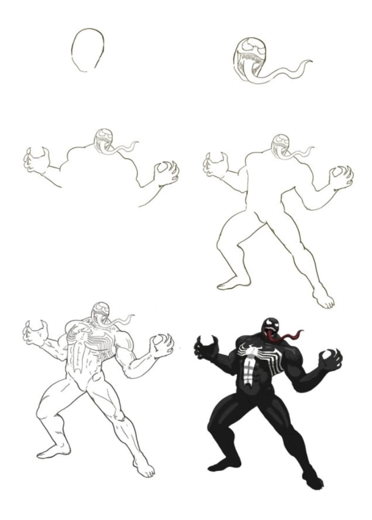 Venom idea (18) Drawing Ideas