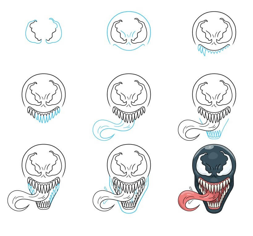 Venom idea (22) Drawing Ideas