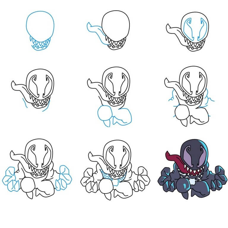 Venom idea (25) Drawing Ideas