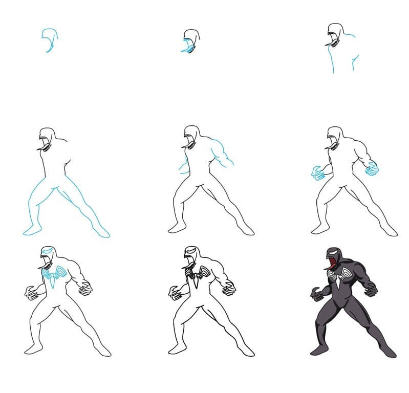 Venom idea (27) Drawing Ideas