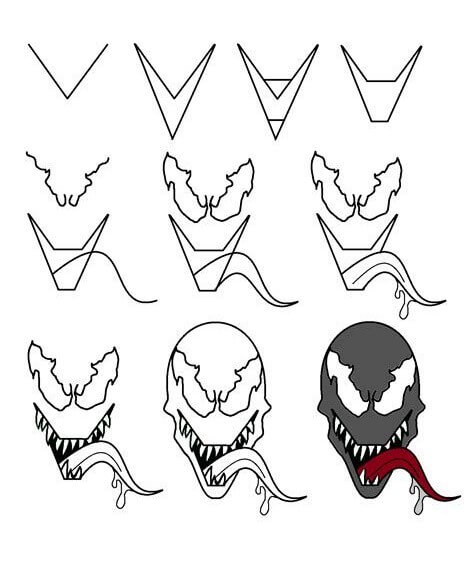 Venom idea (5) Drawing Ideas