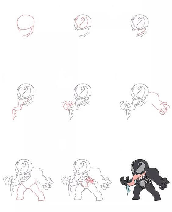 Venom idea (8) Drawing Ideas