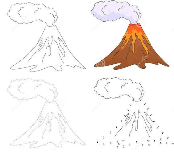 How to draw Volcanno idea (10)