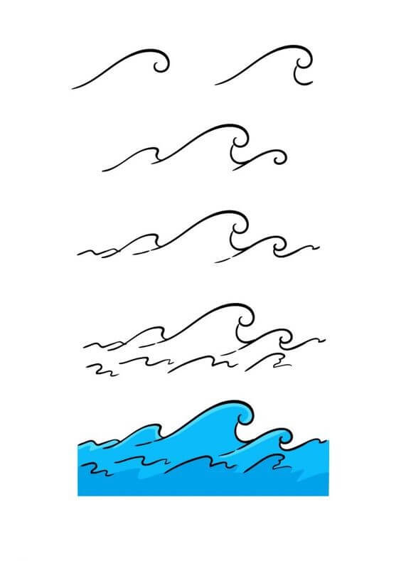 Wave idea (15) Drawing Ideas