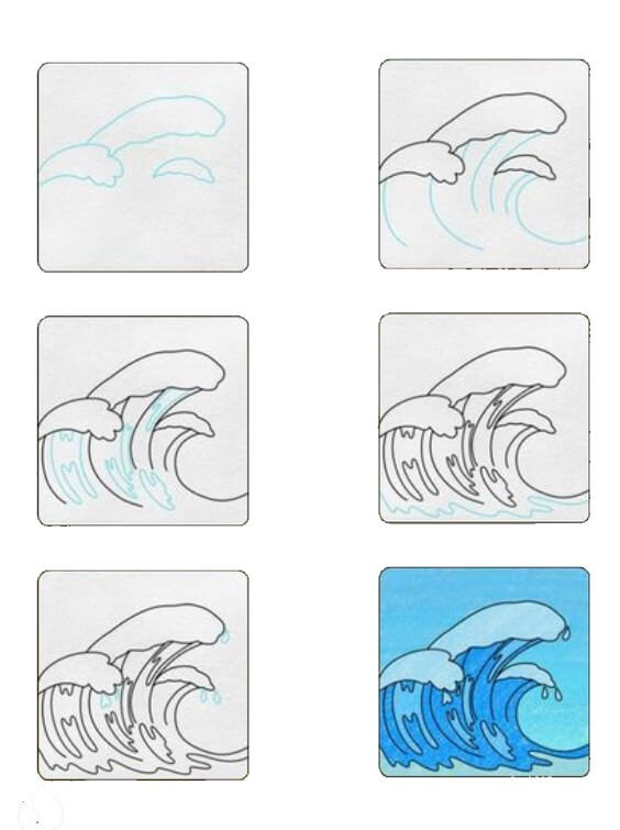 Wave idea (16) Drawing Ideas