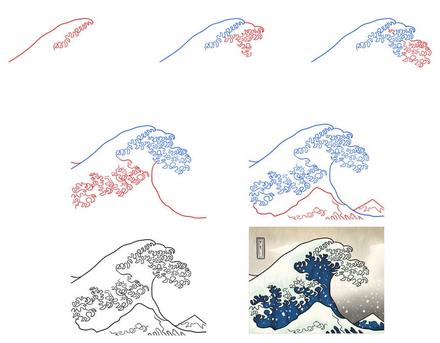 How to draw Wave idea (2)