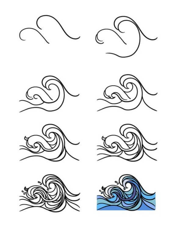 Wave idea (8) Drawing Ideas