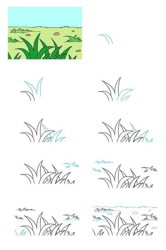 How to draw Weeds (4)