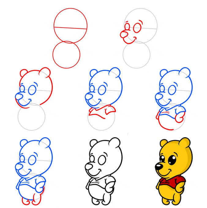 Winnie the Pooh (18) Drawing Ideas