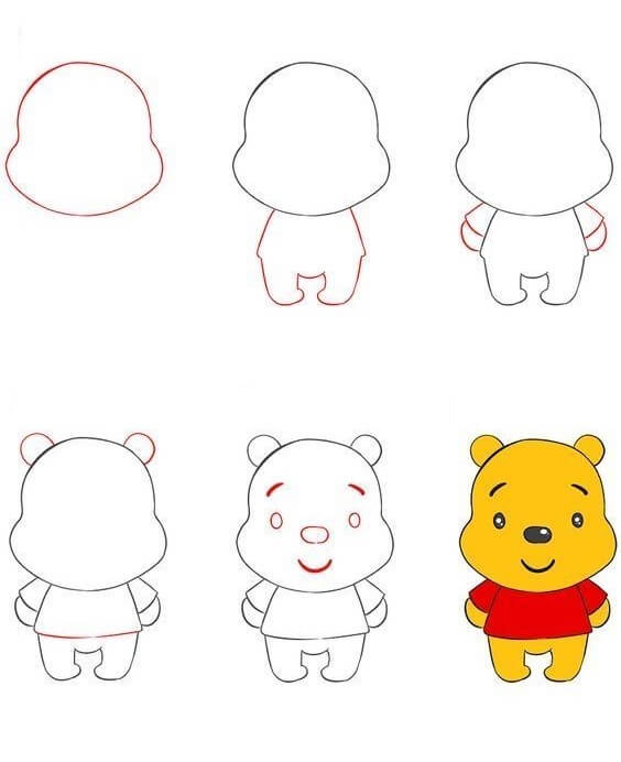 Winnie the Pooh (2) Drawing Ideas