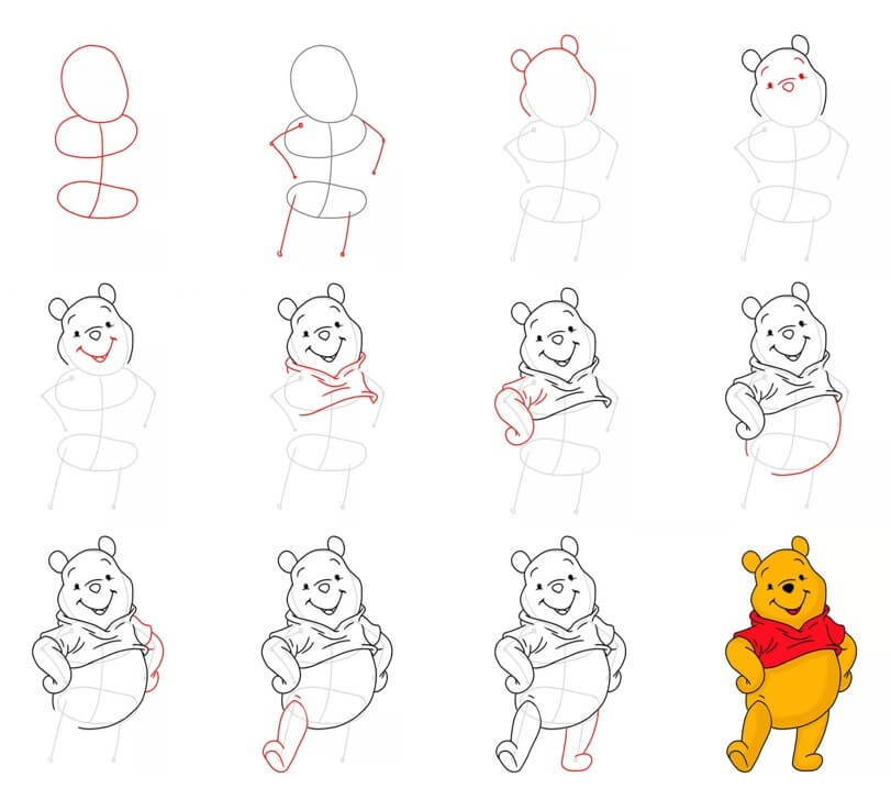 Winnie the Pooh (20) Drawing Ideas